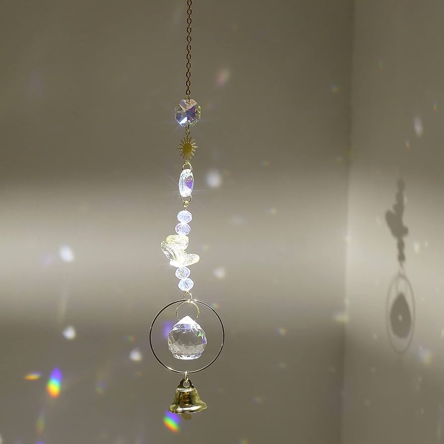 【ギフトBOX付】強力な金運UPサンキャッチャー Amazon.co.jp: TENGFENG 天然水晶付きサンキャッチャー